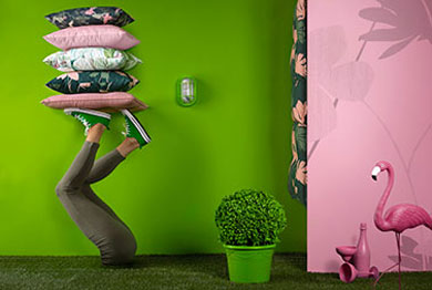 Hartman Tropical Green with Pink