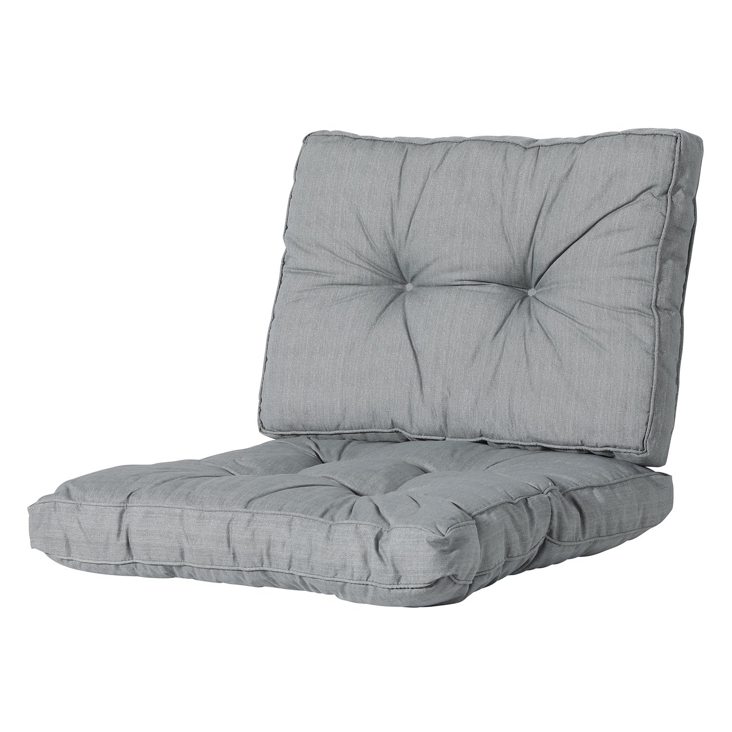 Loungekissen Sitz und Rücken 60x60cm Florance - Basic Grau