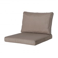 Loungekissen Sitz und Rücken 60x60cm Carré - Panama Taupe