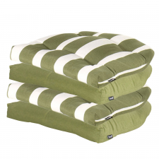 Bundle Sitzkissen Rotan 46x46cm - cuba und roma grün