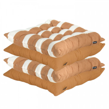 Bundle Sitzkissen Toscane 45x45cm - cuba und roma caramel