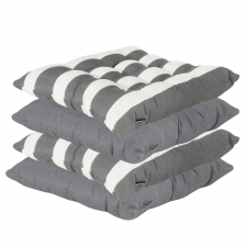 Bundle Sitzkissen Toscane 45x45cm - cuba und roma grau