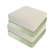 Bundle Sitzkissen carré 40x40cm - Lisboa Pistachio (wasserabweisend)