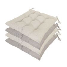 Bundle Sitzkissen Toscane 46x46cm - Lisboa sand und taupe (wasserabweisend)
