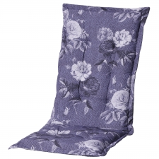 Auflage Hochlehner - Denim flower blau