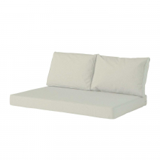 Palettenkissen Sitz und Rücken Carré (120x80cm) - Canvas eco beige (wasserabweisend)