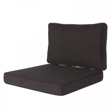Loungekissen Sitz und Rücken 60x60cm carré - Lisboa Dark grey
