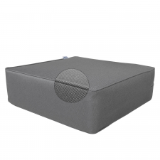 Loungekissen 60x60x20cm carré - Ribera dunkelgrau (wasserabweisend)