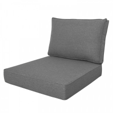 Loungekissen Sitz und Rücken 60x60cm carré - Lisboa Dark grey