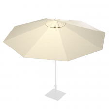 Ersatzbezug für Mittelstockschirm Rhino – 300 cm rund Off-White (Polyester)