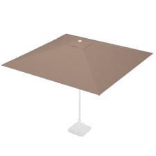 Ersatzbezug für Mittelstockschirm Rhino – 300x300 cm quadratisch (Taupe, Polyester)