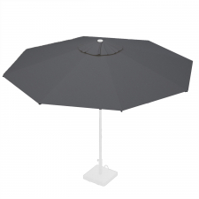 Ersatzbezug für Mittelstockschirm Rhino – 350 cm rund Dunkelgrau (Polyester)