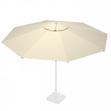 Ersatzbezug für Mittelstockschirm Rhino – 350 cm rund Off-White (Polyester)
