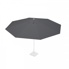 Ersatzbezug für Mittelstockschirm Rhino – 400 cm rund Dunkelgrau (Polyester)