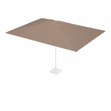 Ersatzbezug für Mittelstockschirm Rhino – 400x300 cm rechteckig (Taupe, Polyester)
