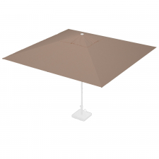 Ersatzbezug für Mittelstockschirm Rhino – 400x400 cm quadratisch (Taupe, Polyester)