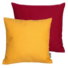 Zierkissenset - Ribera Rot und warmes Gelb 45x45cm (wasserabweisend)