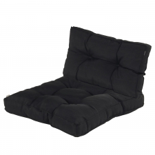 Loungekissen Sitz und Rücken 70x70cm Florance - Casual schwarz