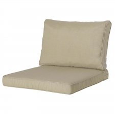 Loungekissen Sitz und Rücken 60x60cm carré - Panama jute