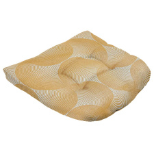 Sitzkissen Rotan 46x46cm - Napels rondo mustard (wasserabweisend)