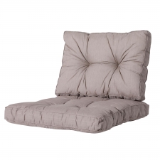 Loungekissen Sitz und Rücken 60x60cm Florance - Basic taupe