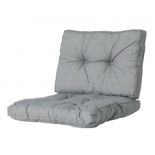 Loungekissen Sitz und Rücken 70x70cm Florance - Basic grau