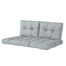 palettenkissen Sitz und Rücken Florance (120x80cm) - Basic grau