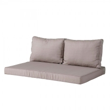 Palettenkissen Sitz und Rücken Carré (120x80cm) - Basic taupe