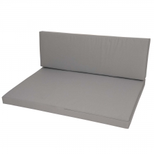 Palettenkissen sitz und rücken (120x80cm) - Foy grau