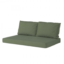 Palettenkissen Sitz und Rücken carré (120x80cm) - manchester grün (wasserabweisend)