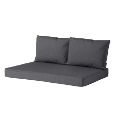 Palettenkissen Sitz und Rücken (120x80cm) - manchester grau (wasserabweisend)
