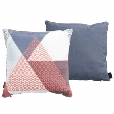 Zierkissenset - Panama safier blue 45x45cm und Triangle blau 50x50cm