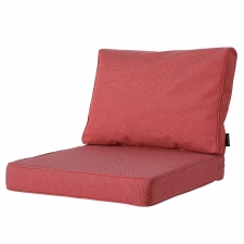 Loungekissen premium sitz und rücken 60x60cm carré - manchester rot (wasserabweisend)