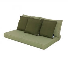 Palettenkissen Sitz/Rücken/Zierkissen Carré (120x80cm) Panama sage - Panama grün