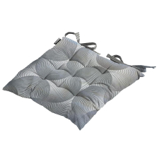 Sitzkissen Toscane 46x46cm - Napels rondo grey (wasserabweisend)