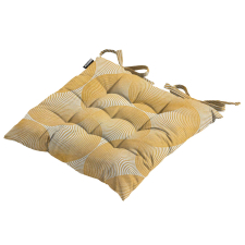 Sitzkissen Toscane 46x46cm - Napels rondo mustard (wasserabweisend)