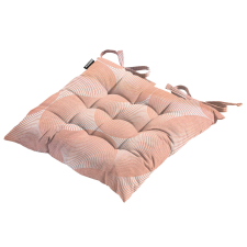 Sitzkissen Toscane 46x46cm - Napels rondo salmone (wasserabweisend)